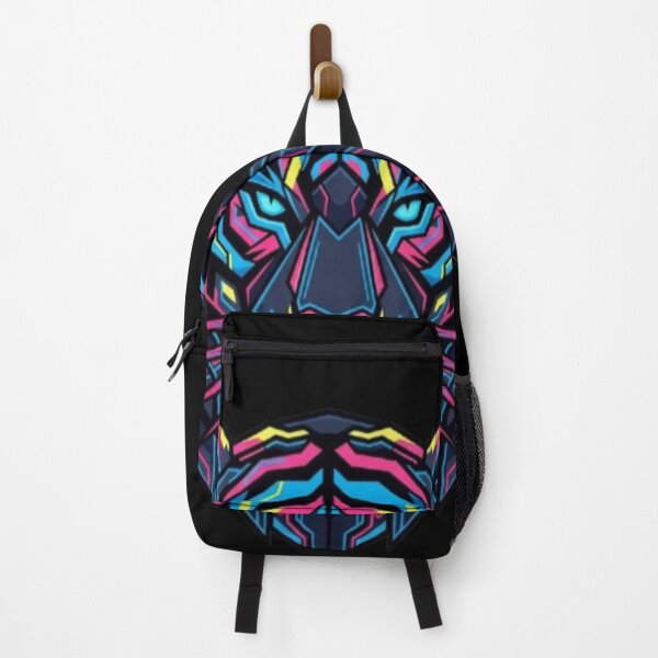 Item preview, Neon Geometric Tiger Face and Synthwave Art designed and sold by DailySparks.