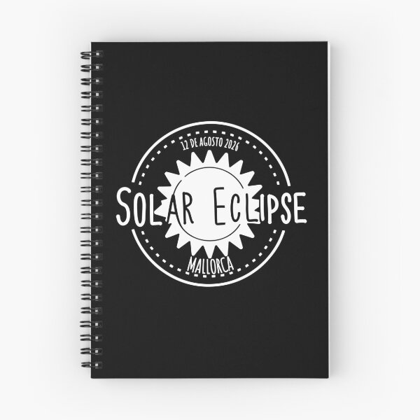 Item preview, Mallorca Spain 2026 august 12 Solar Eclipse white color design designed and sold by EmeraldeaArt.