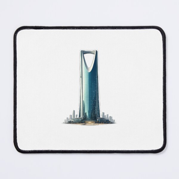 Item preview, Kingdom Centre Riyadh Saudi Arabia | Al Mamlaka Tower Landmark designed and sold by DesertInkArt.