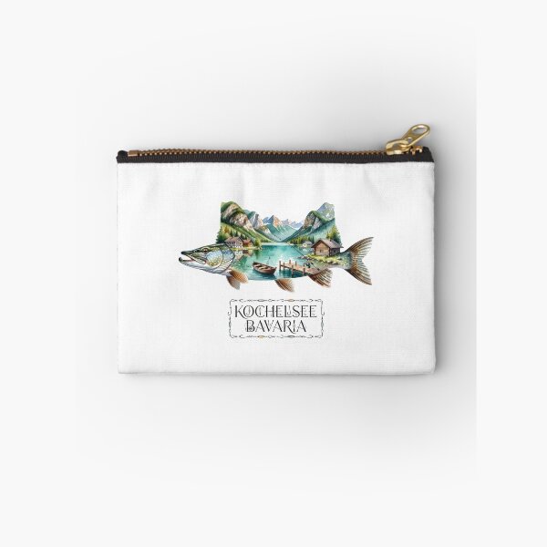 Item preview, Kochelsee Bavaria Fishing Sticker designed and sold by Imaginarium of Chaos falcon88 .