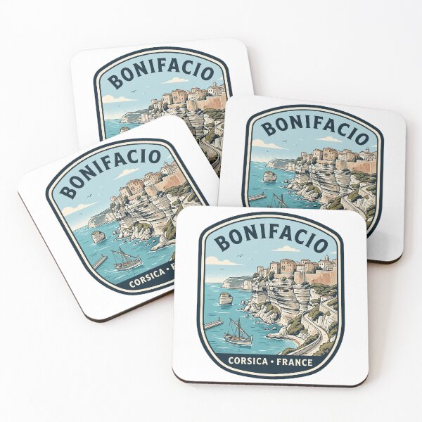 Item preview, Bonifacio Corsica France Vintage Travel Poster designed and sold by k3rstman1.