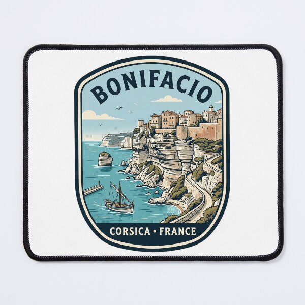 Item preview, Bonifacio Corsica France Vintage Travel Poster designed and sold by k3rstman1.