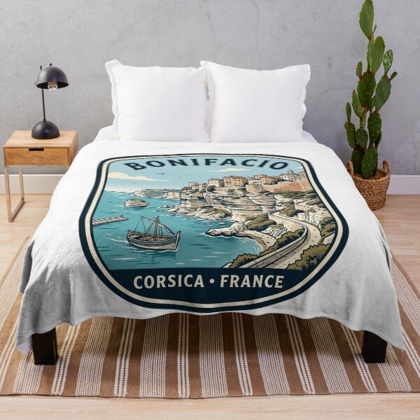 Item preview, Bonifacio Corsica France Vintage Travel Poster designed and sold by k3rstman1.