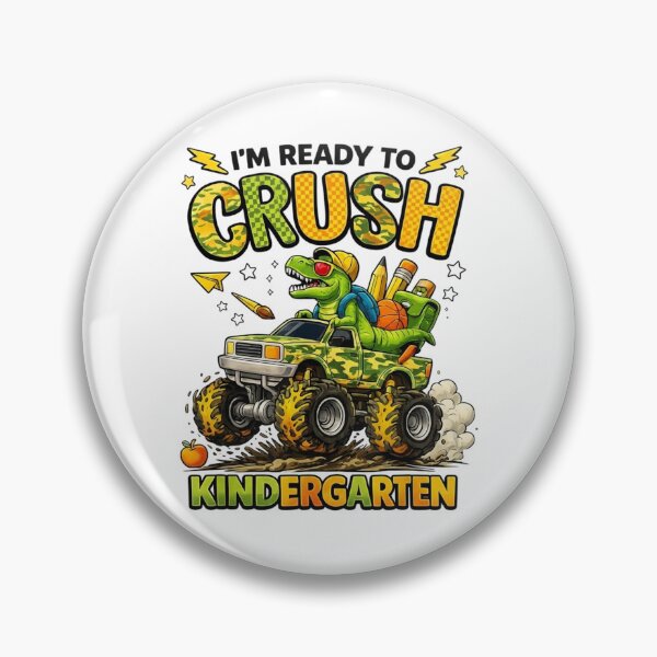 Item preview, I'm Ready to Crush Kindergarten First Day of Boys Dinosaur T-Shirt designed and sold by ChockletBoy.