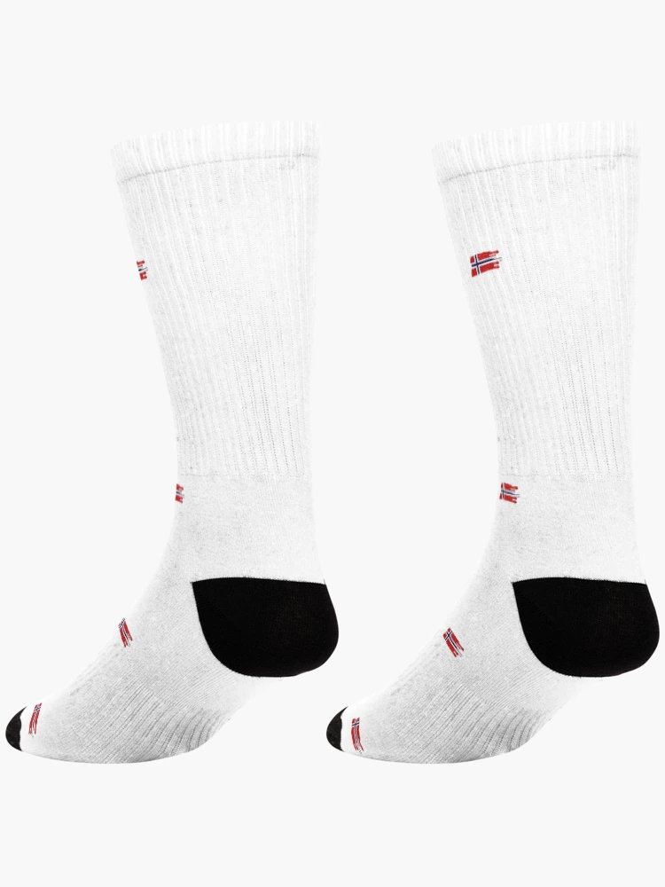 Thumbnail 4 of 5, Socks, Norway flag designed and sold by AMCreatix.