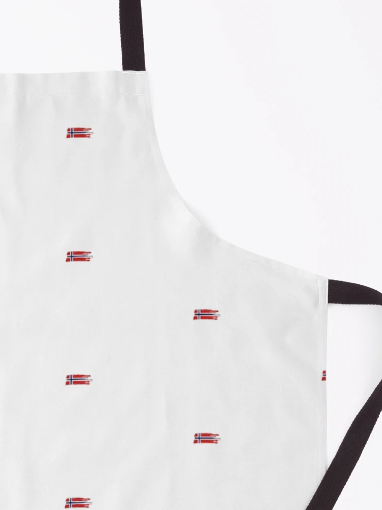 Thumbnail 3 of 6, Apron, Norway flag designed and sold by AMCreatix.