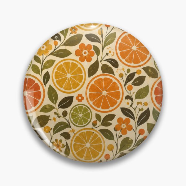 Item preview, Mod Citrus Harvest Retro 70s Seamless Pattern designed and sold by Golden Era Studio.