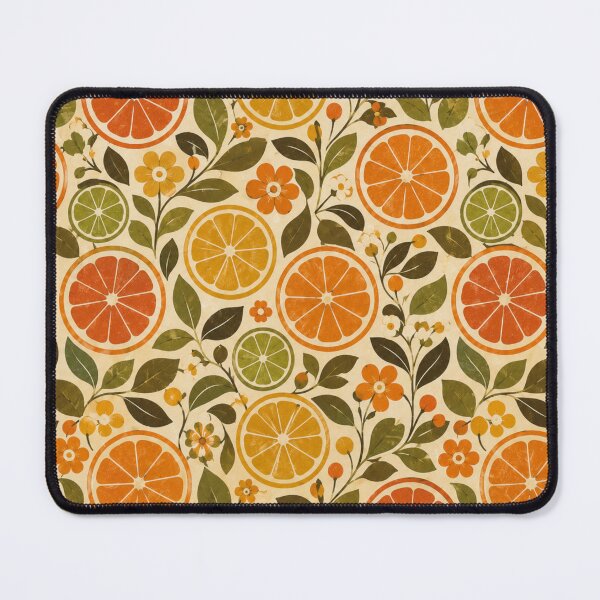 Item preview, Mod Citrus Harvest Retro 70s Seamless Pattern designed and sold by Golden Era Studio.