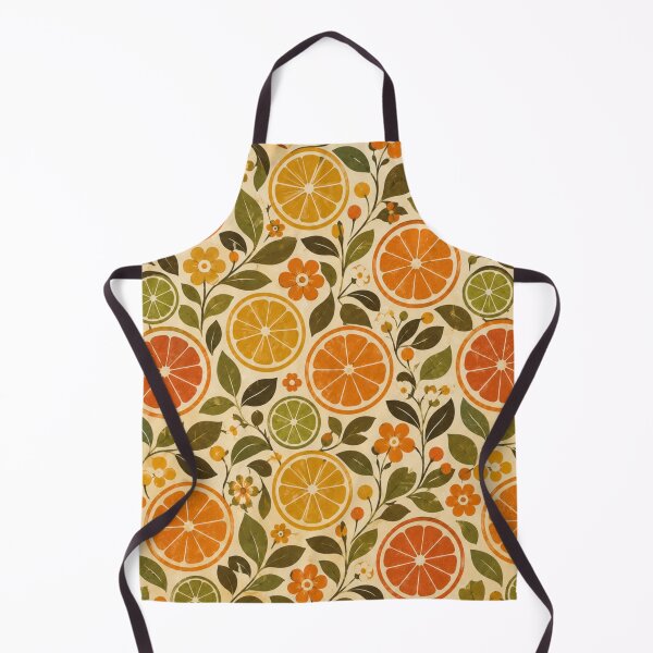Item preview, Mod Citrus Harvest Retro 70s Seamless Pattern designed and sold by Golden Era Studio.