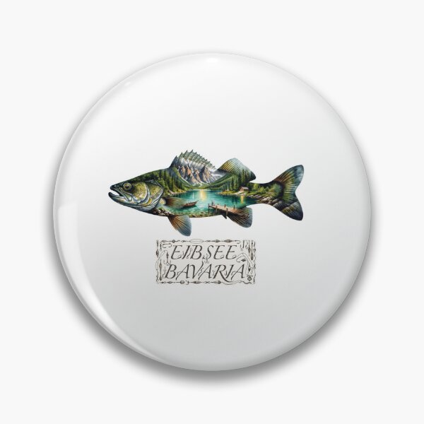 Item preview, Eibsee Bavaria Fishing Sticker designed and sold by Imaginarium of Chaos falcon88 .