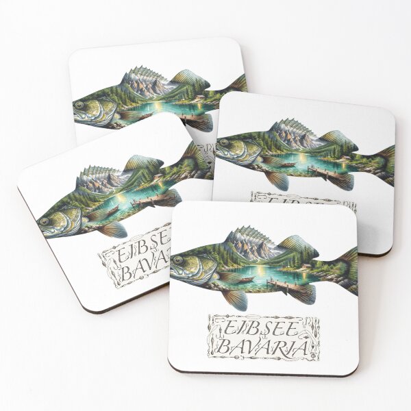 Item preview, Eibsee Bavaria Fishing Sticker designed and sold by Imaginarium of Chaos falcon88 .