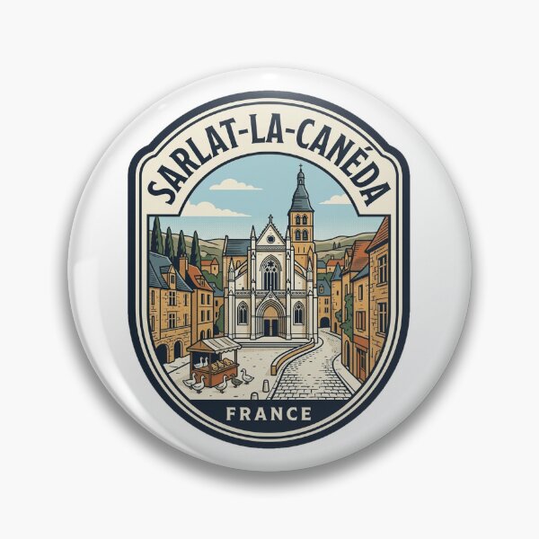 Item preview, Vintage Sarlat la Caneda France Travel Badge designed and sold by k3rstman1.