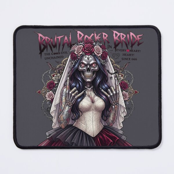 Item preview, Brutal Rocker Bride Skeleton Wreath designed and sold by Voodoo Store Paranormal Collections.