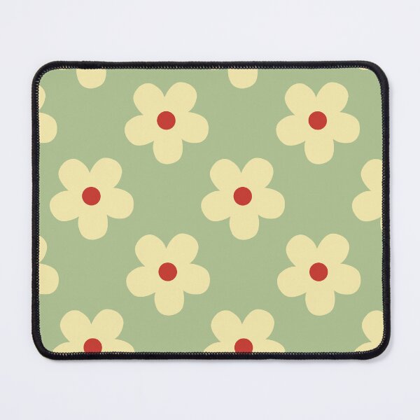 Item preview, Sage Green Retro Floral Pattern | Vintage Green and Cream Flowers | Cottagecore Botanical Pattern | Preppy Matcha and Banana Cream Daisies | Soft Sage and Cream Daisy Floral Pattern designed and sold by VivaFy.