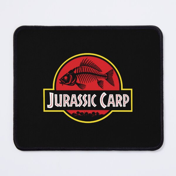 Item preview, Jurassic Carp Movie Parody - Funny Dinosaur Fishing designed and sold by GeekAnglerStore.