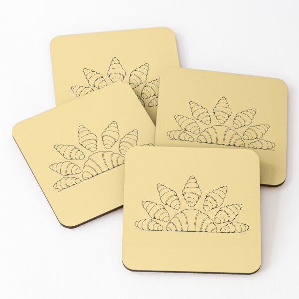 Item preview, Croissant Sunburst Bakery Illustration Design designed and sold by VIVID COLORS CLUB.