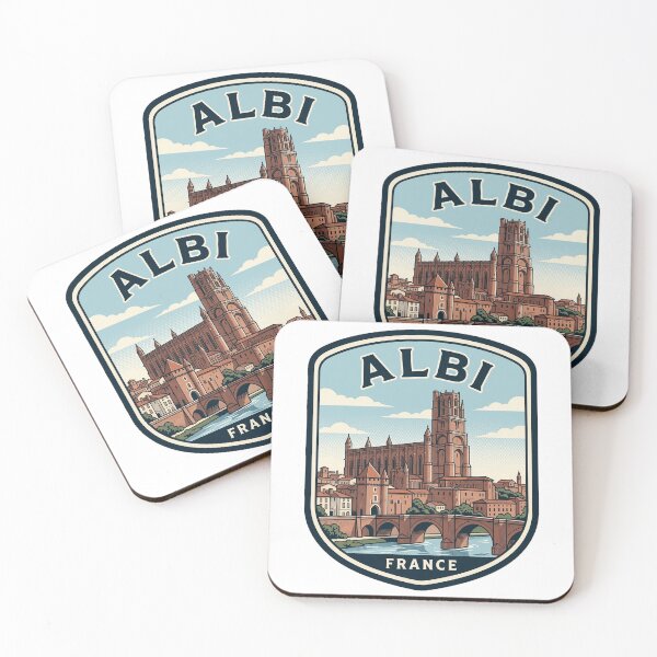 Item preview, Albi France Vintage Travel Poster Sainte Cecile designed and sold by k3rstman1.