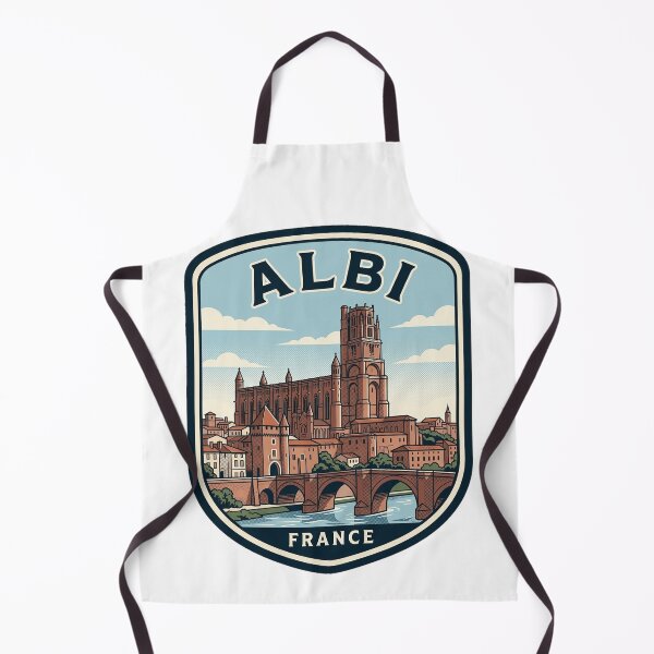 Item preview, Albi France Vintage Travel Poster Sainte Cecile designed and sold by k3rstman1.