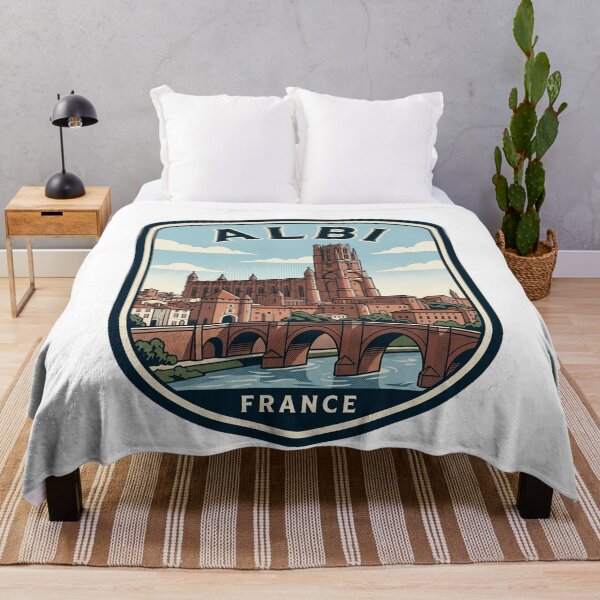 Item preview, Albi France Vintage Travel Poster Sainte Cecile designed and sold by k3rstman1.