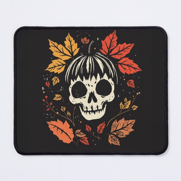Item preview, Gothic Autumn Pumpkin Skull Fall Foliage designed and sold by ERODED SELF.