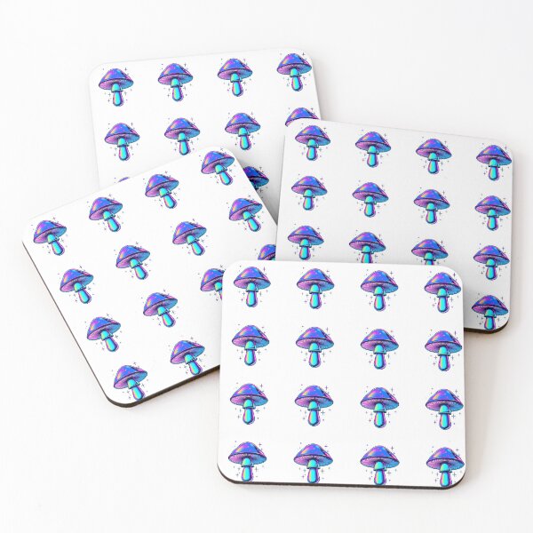 Item preview, Vaporwave Mushroom | Holographic Neon Synthwave Aesthetic Retro 80s Art designed and sold by virtuallubid.