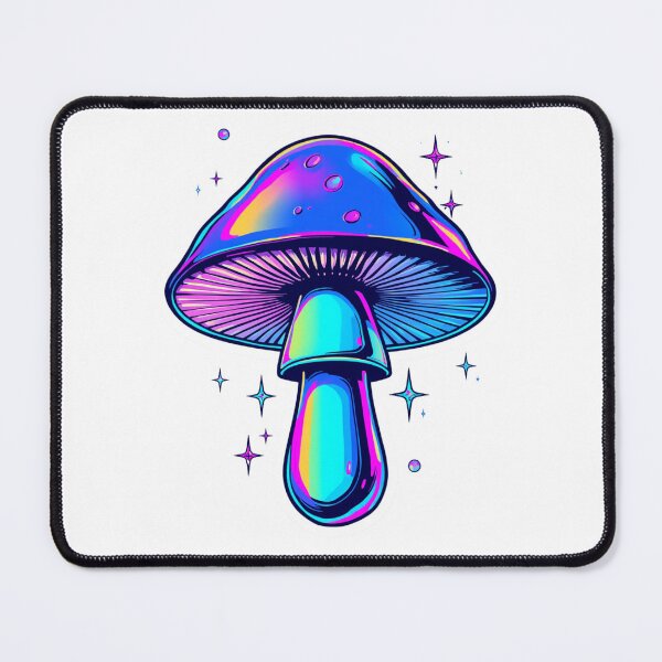 Item preview, Vaporwave Mushroom | Holographic Neon Synthwave Aesthetic Retro 80s Art designed and sold by virtuallubid.