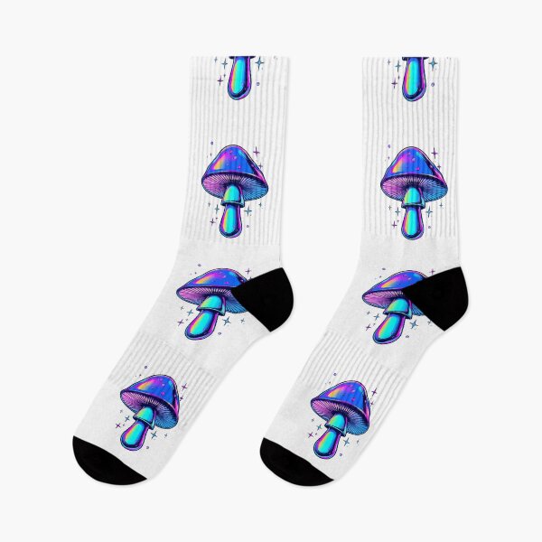 Item preview, Vaporwave Mushroom | Holographic Neon Synthwave Aesthetic Retro 80s Art designed and sold by virtuallubid.