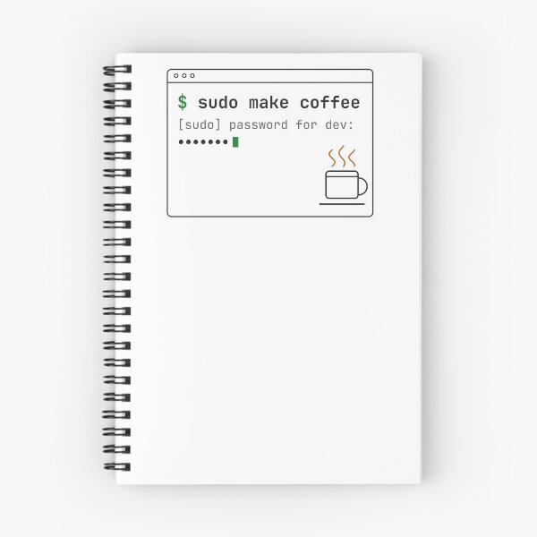 Item preview, Sudo Make Coffee — Funny Linux Terminal Command Programmer designed and sold by abdoali102.