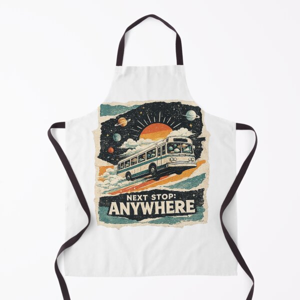 Item preview, Next Stop Anywhere – Retro Space Bus designed and sold by NarpLTD.