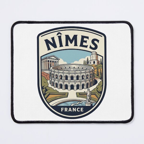 Item preview, Vintage Nimes France Roman Arena Travel Badge designed and sold by k3rstman1.