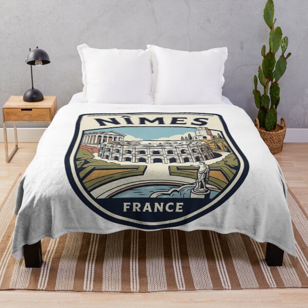 Item preview, Vintage Nimes France Roman Arena Travel Badge designed and sold by k3rstman1.