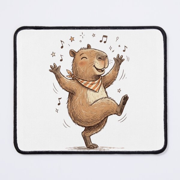 Item preview, Cute Capybara Character Illustration designed and sold by สุธรรมาท ทองกร.