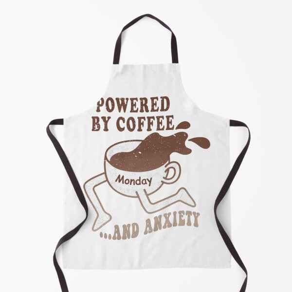 Item preview, Powered by Coffee and Anxiety - Running Coffee Cup Graphic designed and sold by GaryMerrittoo.