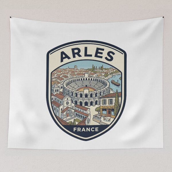 Item preview, Arles France Vintage Travel Emblem designed and sold by k3rstman1.