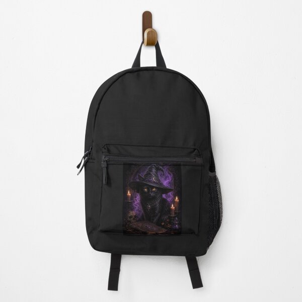 Item preview, Realistic Black Witch Cat – Gothic Halloween Magic designed and sold by Meentoos_1.