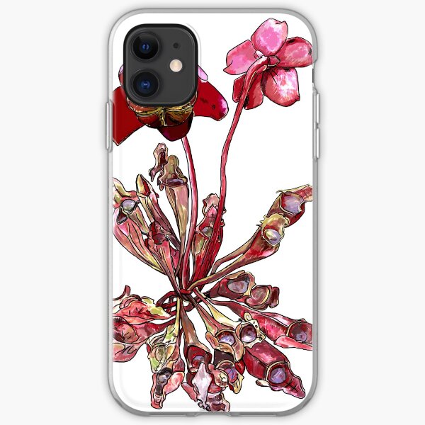 Pitcher Plant, Sarracenia purpurea iPhone Soft Case