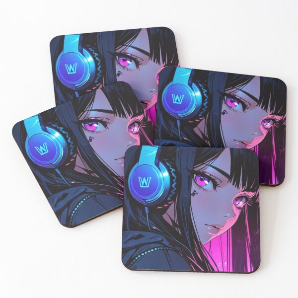 Item preview, Cyber Neon Girl | Anime Streetwear Illustration designed and sold by AnimDream .
