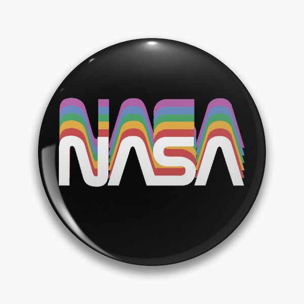Item preview, Vintage Nerdy NASA Worm Rainbow Logo Rocket Space Science Teacher White Text designed and sold by MathWare MathClips.