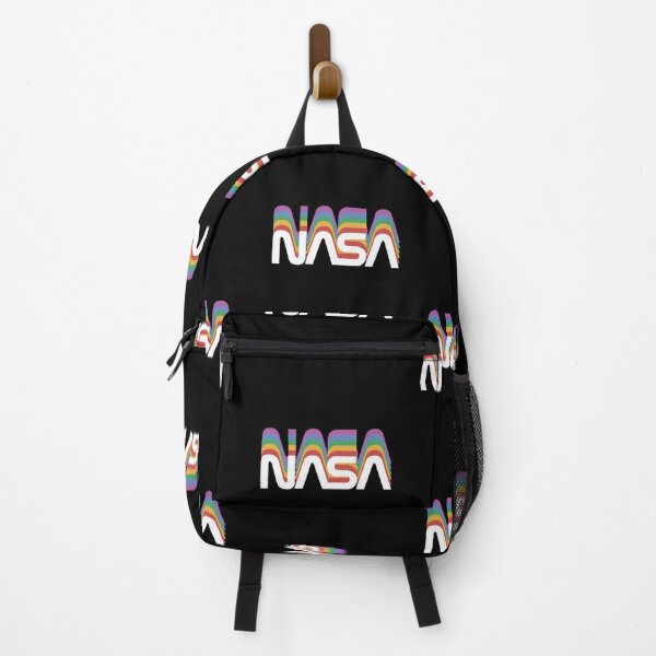 Item preview, Vintage Nerdy NASA Worm Rainbow Logo Rocket Space Science Teacher White Text designed and sold by MathWare MathClips.