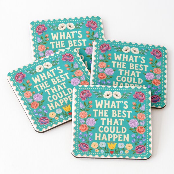 Item preview, What's the best that could happen sticker, Mental health decal, Positivity reminder, Cute affirmation gift, Self love quote, Girly aesthetic designed and sold by ezuldeen48.