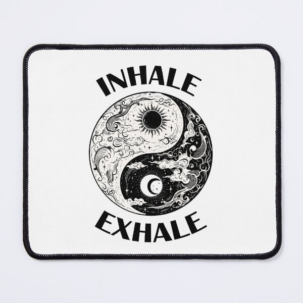 Item preview, Inhale Exhale Yin Yang - Celestial Sun and Moon Mindfulness designed and sold by Shopeon Designs.