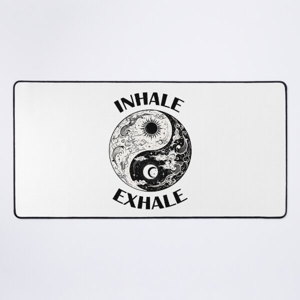 Item preview, Inhale Exhale Yin Yang - Celestial Sun and Moon Mindfulness designed and sold by Shopeon Designs.