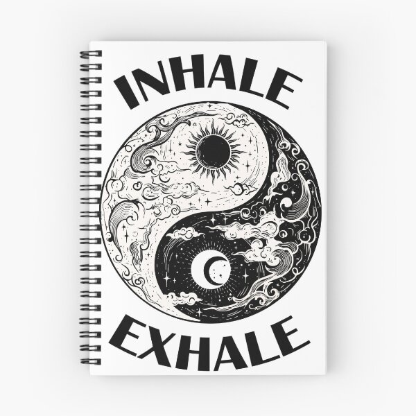 Item preview, Inhale Exhale Yin Yang - Celestial Sun and Moon Mindfulness designed and sold by Shopeon Designs.