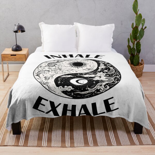 Item preview, Inhale Exhale Yin Yang - Celestial Sun and Moon Mindfulness designed and sold by Shopeon Designs.