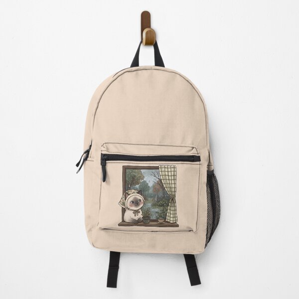 Item preview, Cozy Rainy Day Siamese Cat: Rainy Window Nook designed and sold by CuteKats.