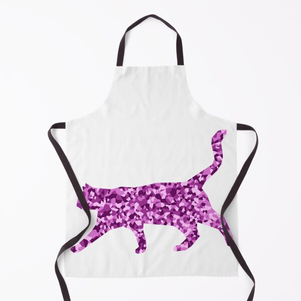 Item preview, Pink Mosaic Cat Silhouette Art designed and sold by DymondDesigns.