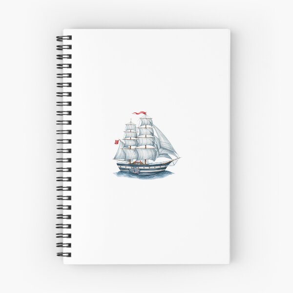 Item preview, Vintage Nautical Sailing Ship Watercolor Illustration designed and sold by Ramona-Gliga.