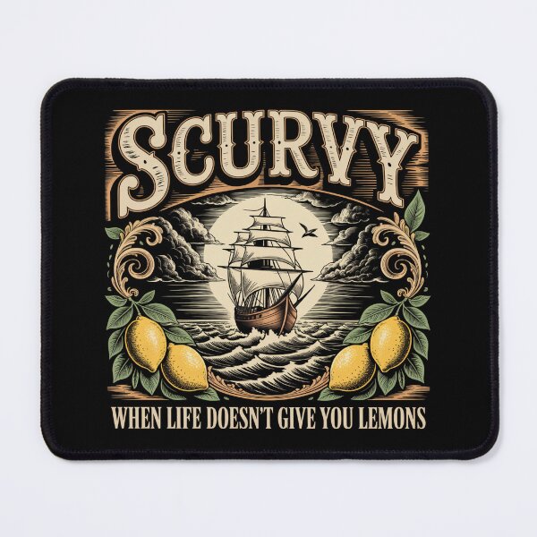 Item preview, Scurvy When Life Doesn’t Give You Lemons Pirate Funny designed and sold by ZACK ART.