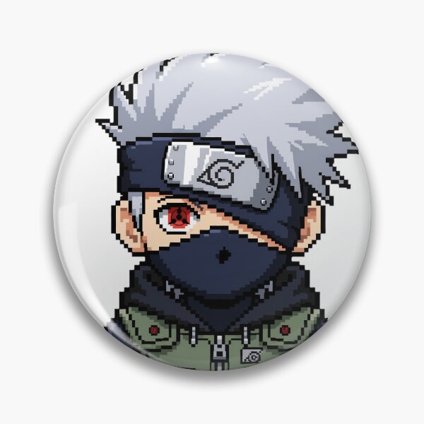 Item preview, Silver-haired, red-eyed ninja in pixel art style designed and sold by teamzeta.