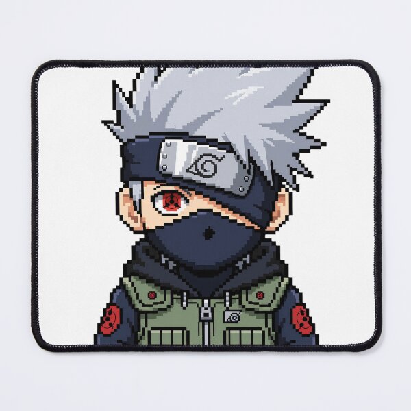 Item preview, Silver-haired, red-eyed ninja in pixel art style designed and sold by teamzeta.